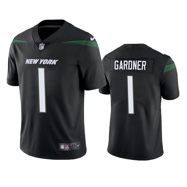 Youth New York Jets #1 Ahmad Gardner 2022 Black Vapor Untouchable Limited Stitched Jersey